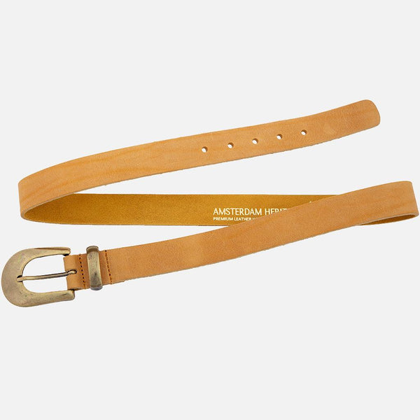 PREORDER Annie | Women's Classic Jeans Belt with Statement Gold Buckle