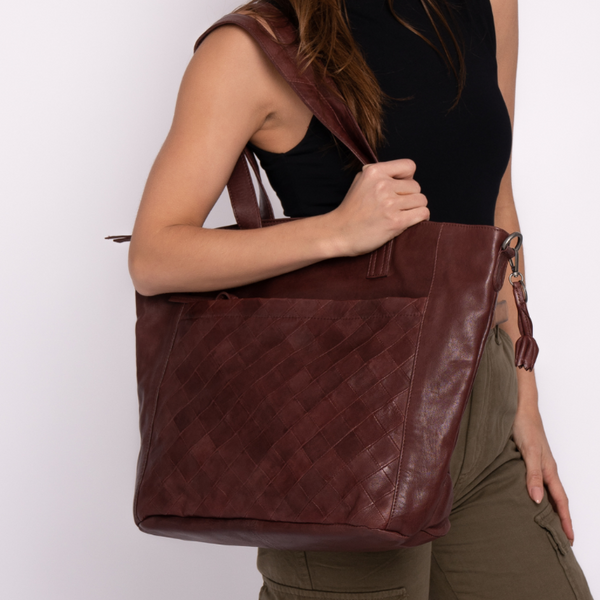 Muskens | Women's Large Leather Tote Bag